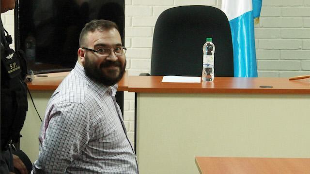 Javier Duarte en Guatemala, durante su proceso de extradición a México.