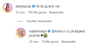 Karely Ruiz y Maya Nazor se querían ver.