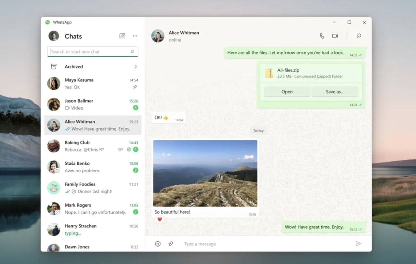 WhatsApp Escritorio
