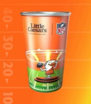 Vaso coleccionable de Little Caesars