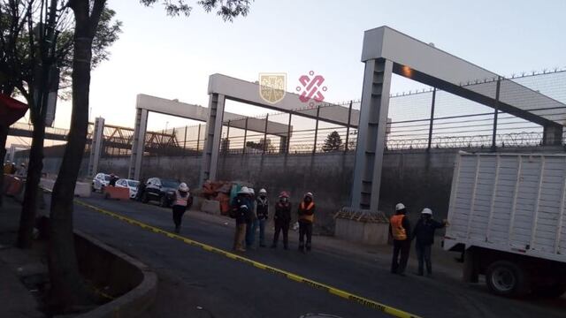 Trabajo por trabe caída en Ermita Iztapalapa