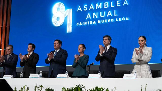 Claudia Sheinbaum trató temas importantes en la 81 Asamblea Anual de Caintra: