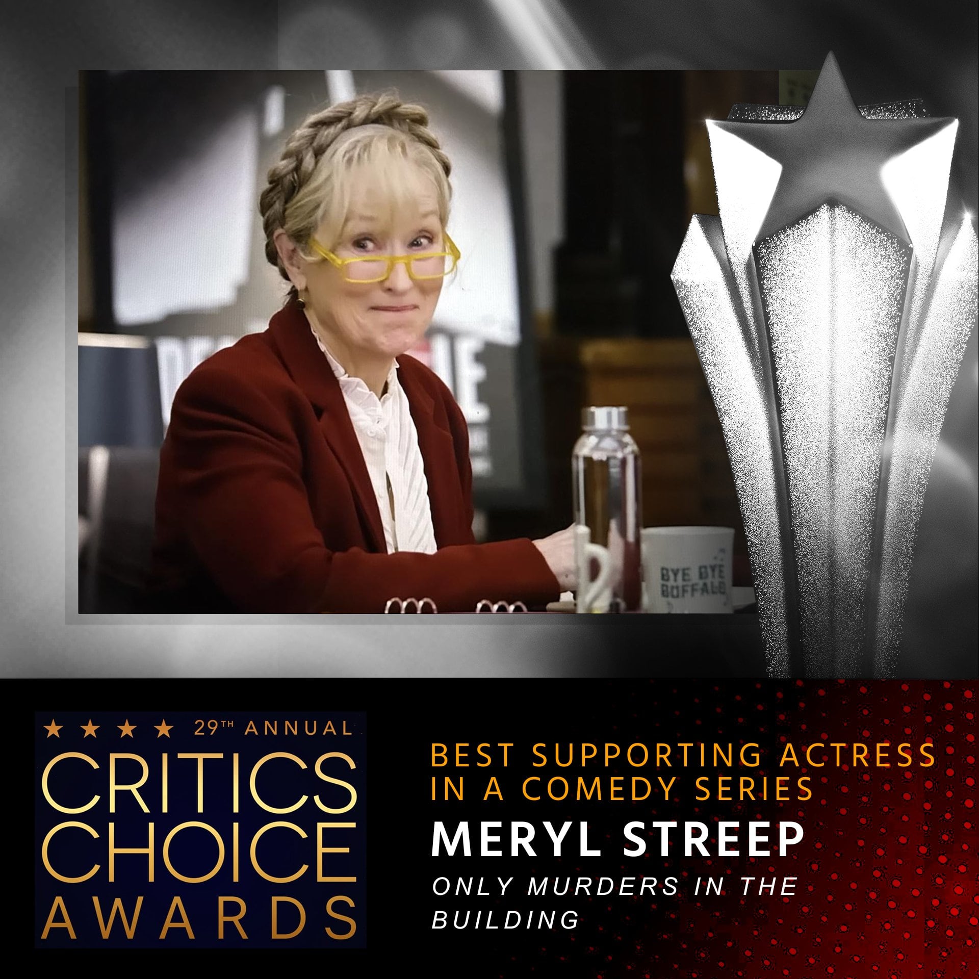 Meryl Streep, ganadora Critics Choice Awards 2024