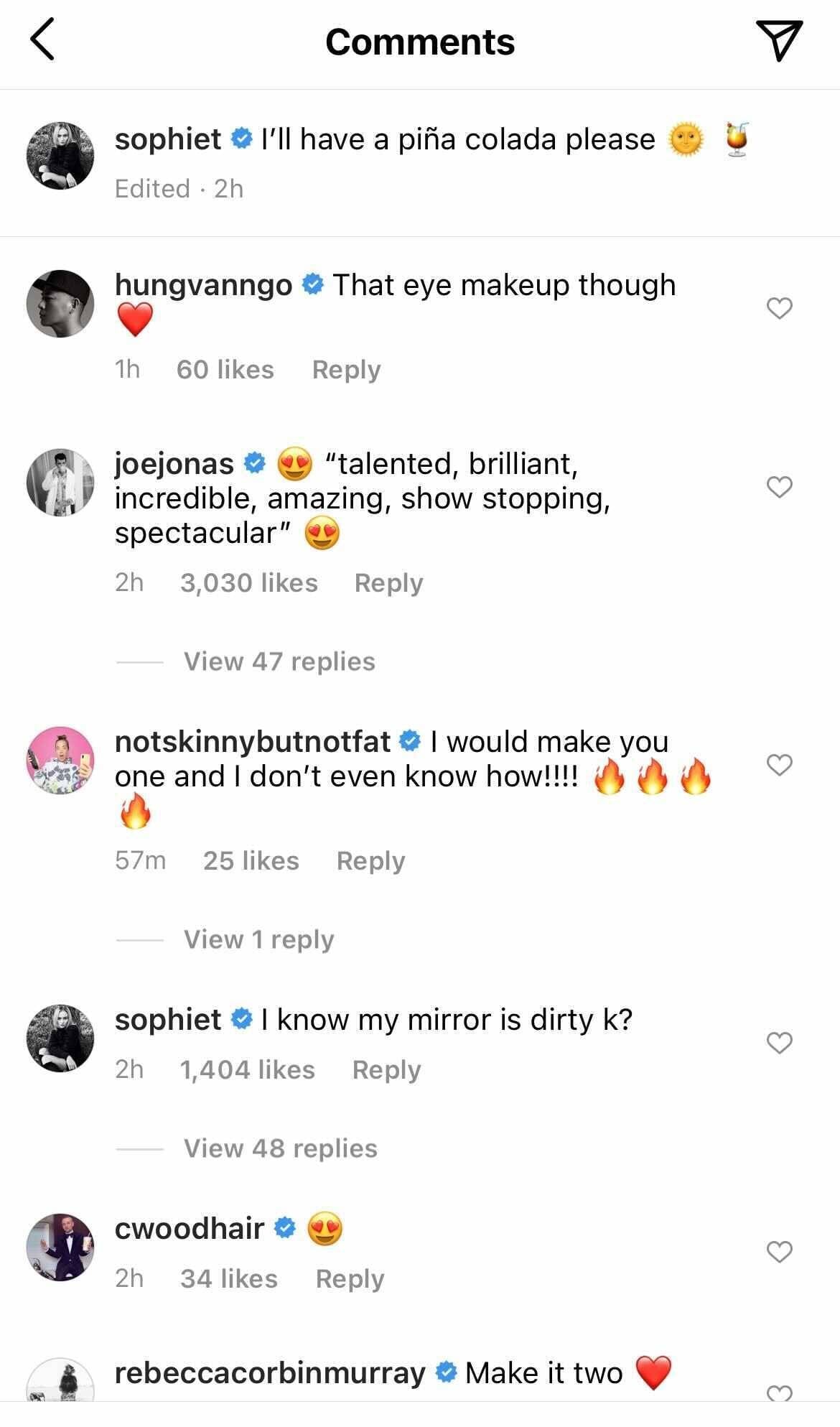 Comentario de Joe Jonas