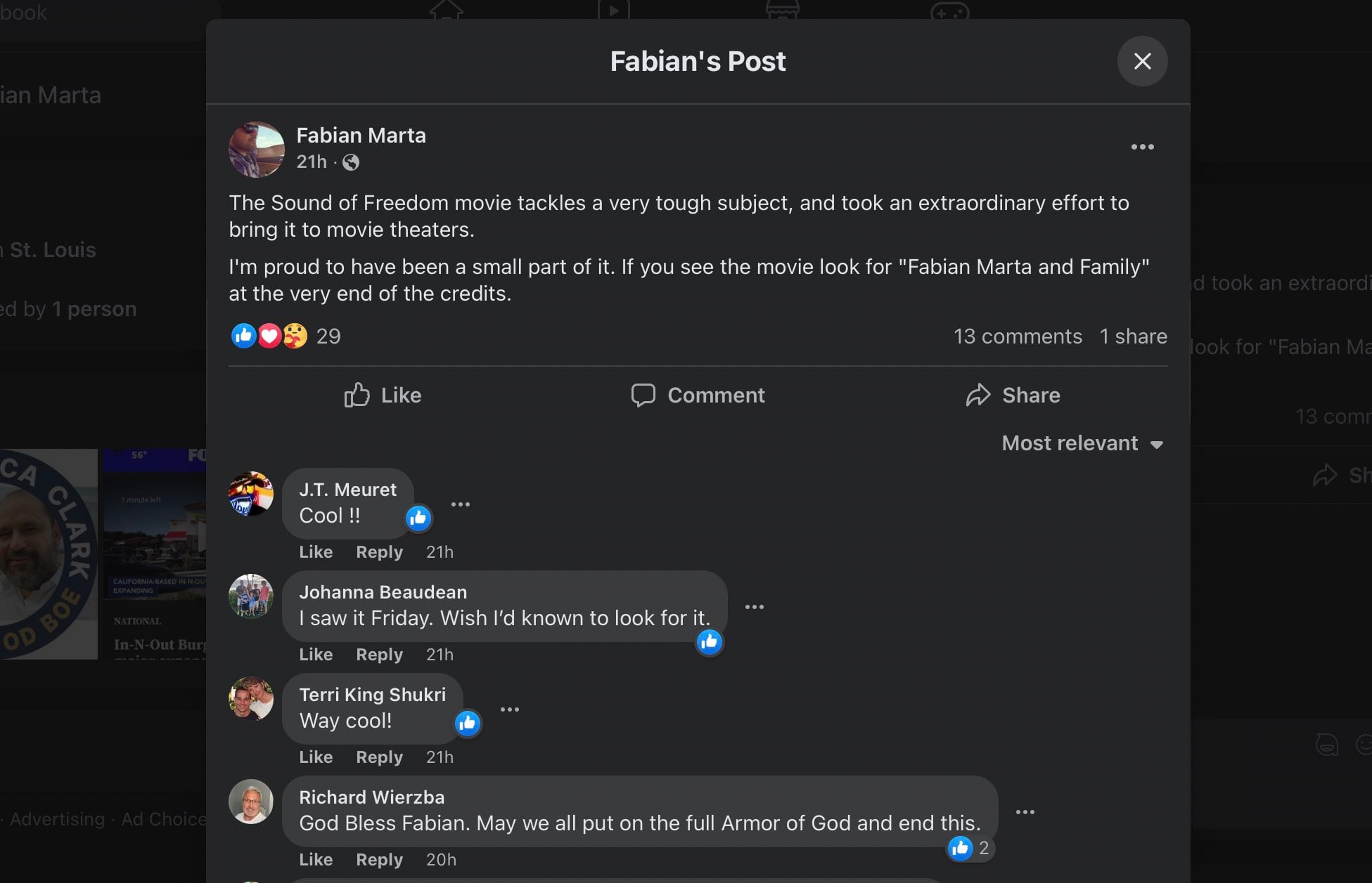 Fabian Marta, inversionista de Sound of Freedom acusado de secuestro de menores de edad y organizar fiesta de pedofilia