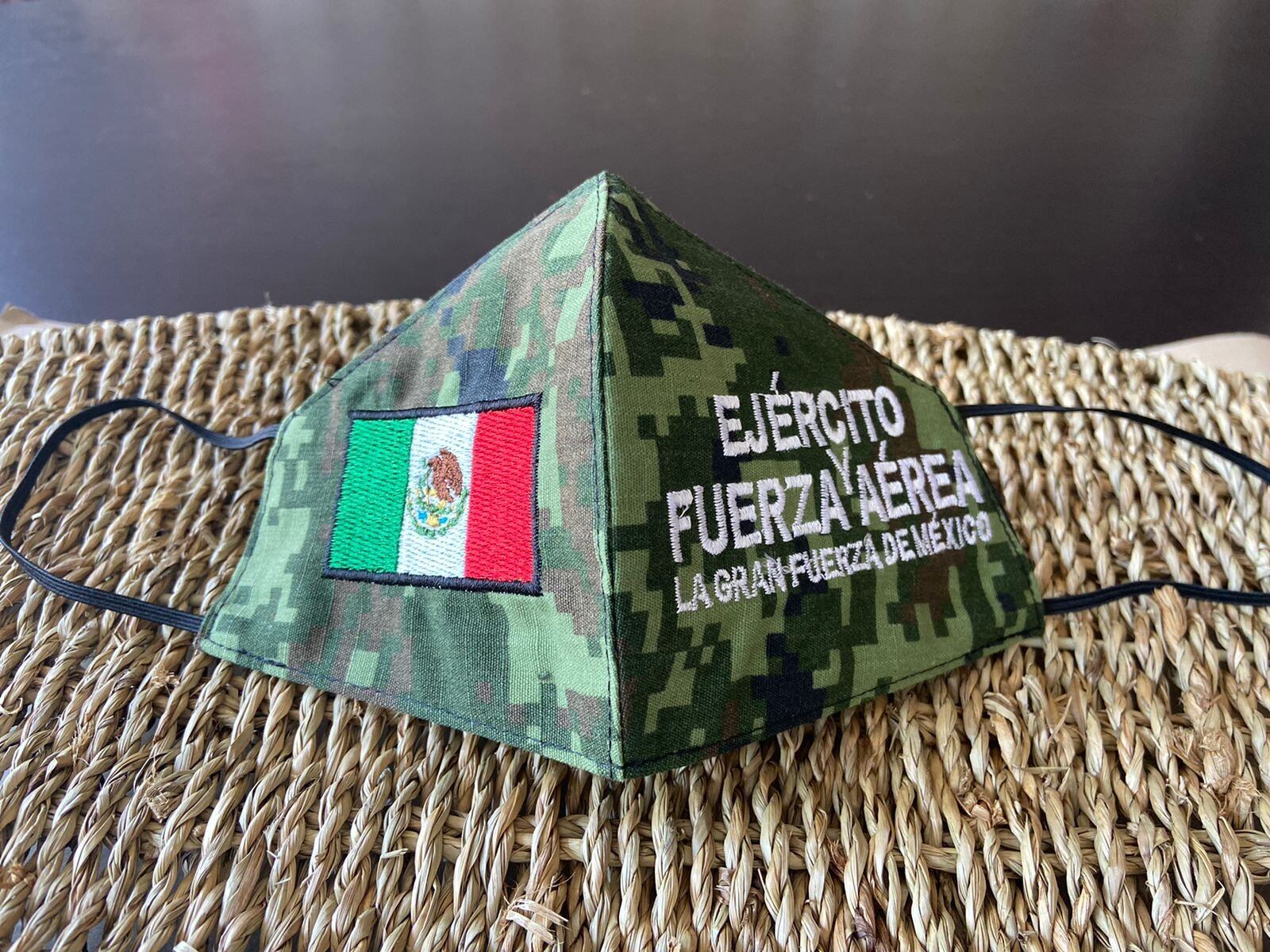 Cubrebocas que usará Canelo Álvarez. SEDENA