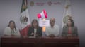 Protesta de maestros irrumpe en conferencia de Rocío Nahle en Veracruz