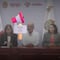 Protesta de maestros irrumpe en conferencia de Rocío Nahle en Veracruz