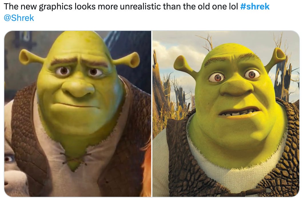 Usuarios comparan a Shrek 5 con Sonic Feo