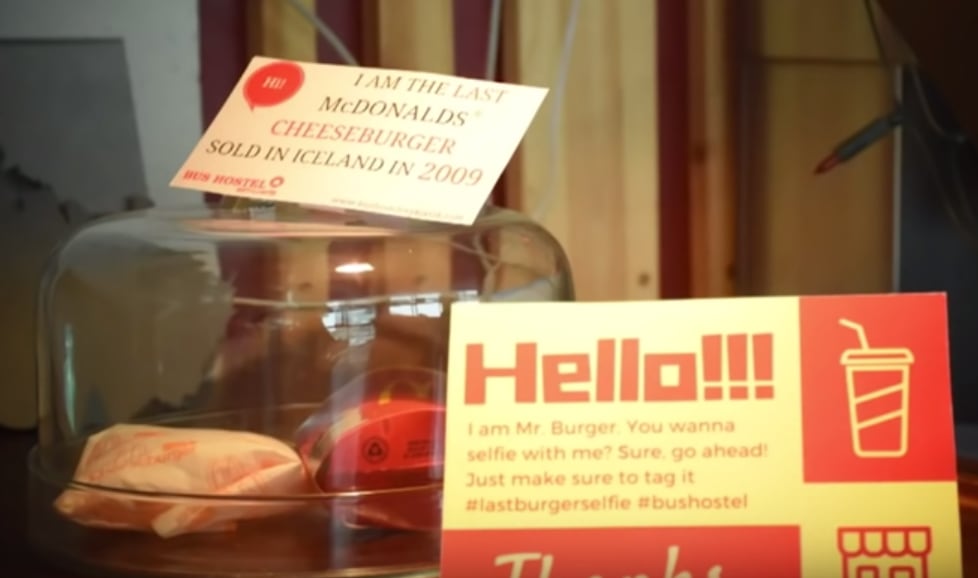 La última hamburguesa de Islandia.