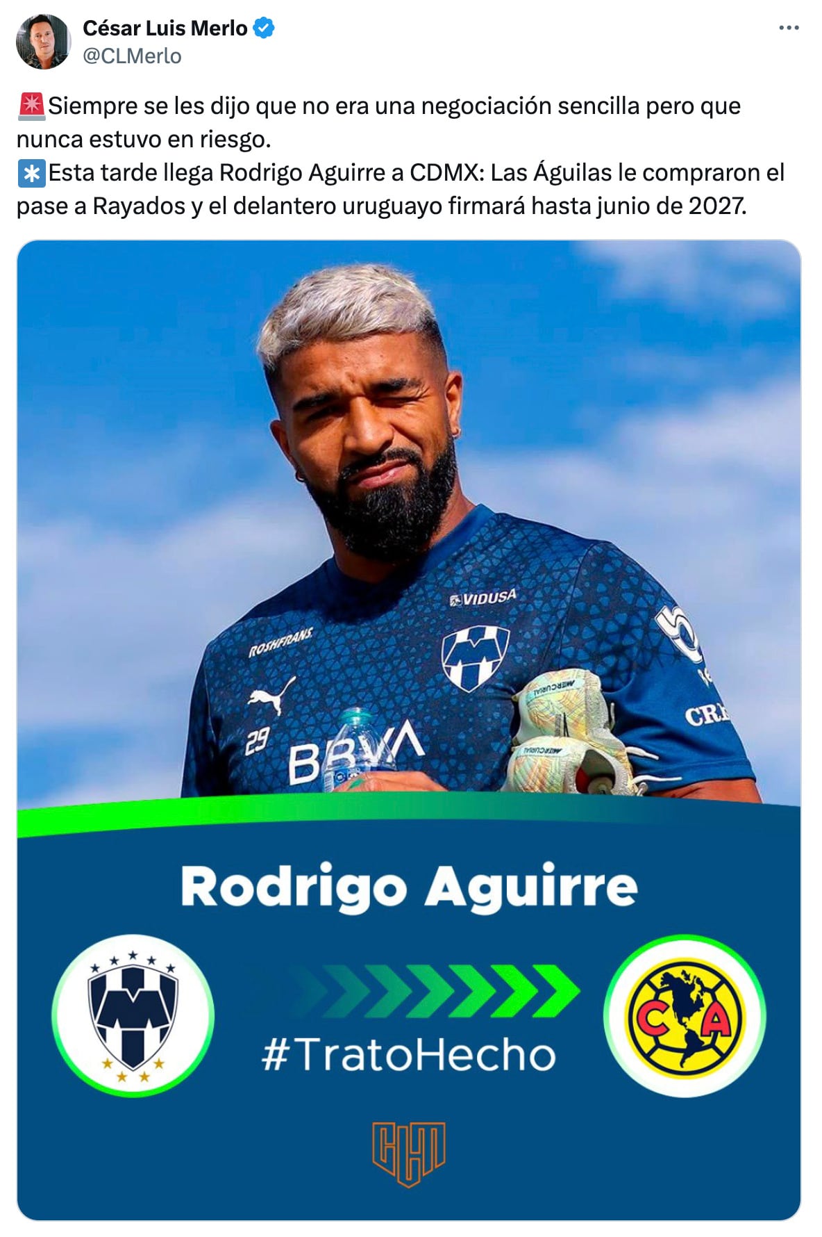 Nuevo refuerzo del Club América