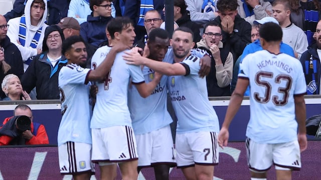 En un partido de muchos goles, Aston Villa fue más certero que el Club Brujas