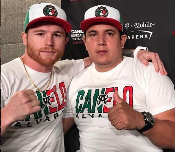'Canelo' Álvarez y su entrenador Eddy Reynoso