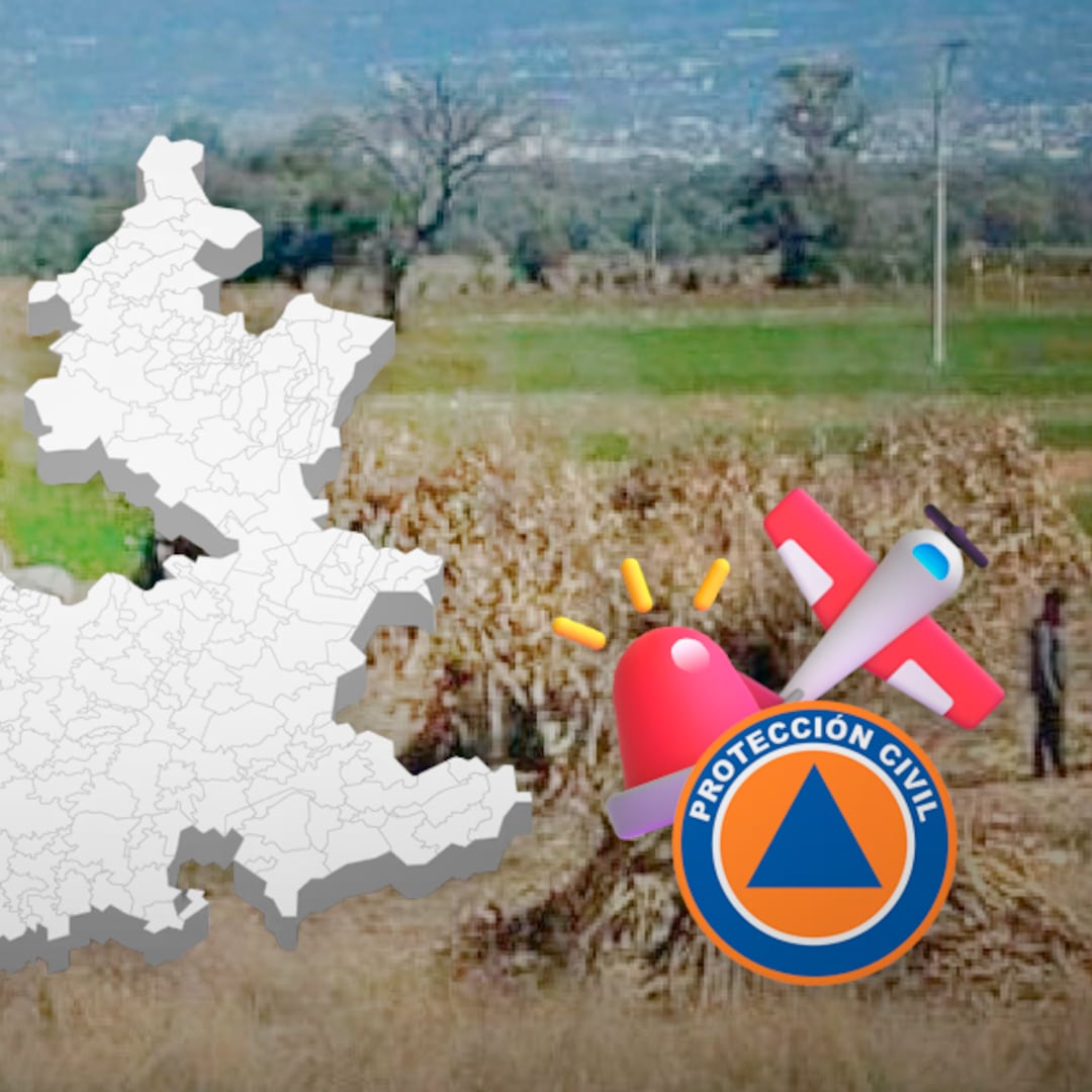 Caída de aeronave en Huejotzingo moviliza a Protección Civil de Puebla