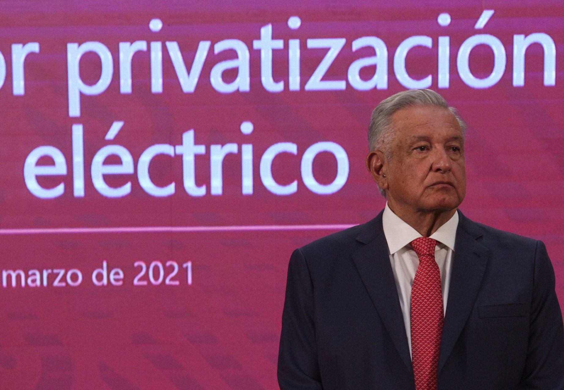 AMLO en su conferencia mañanera