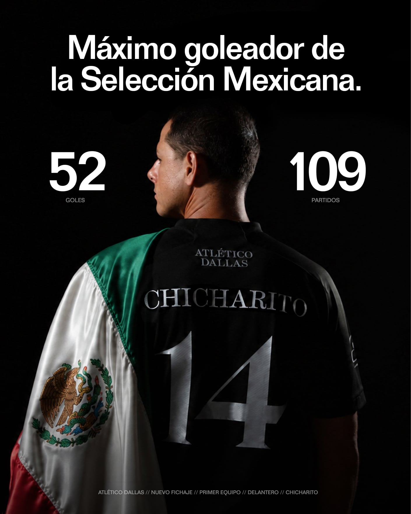 Chicharito Hernández es presumido por el Atlético Dallas