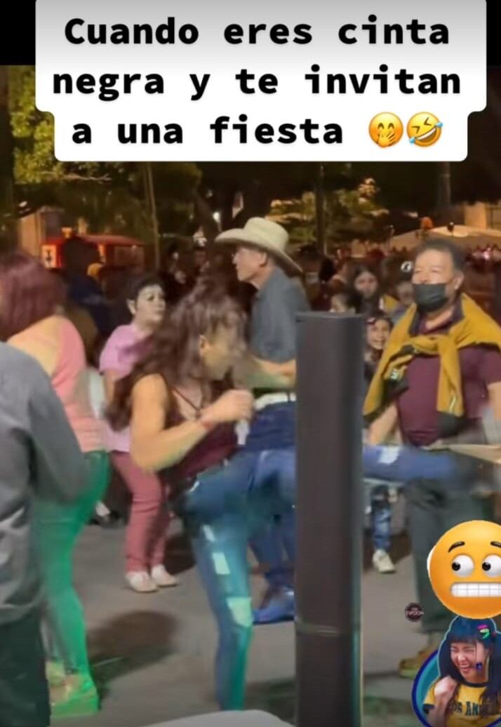La invitan a bailar y terminó dando clases de “partir madres”
