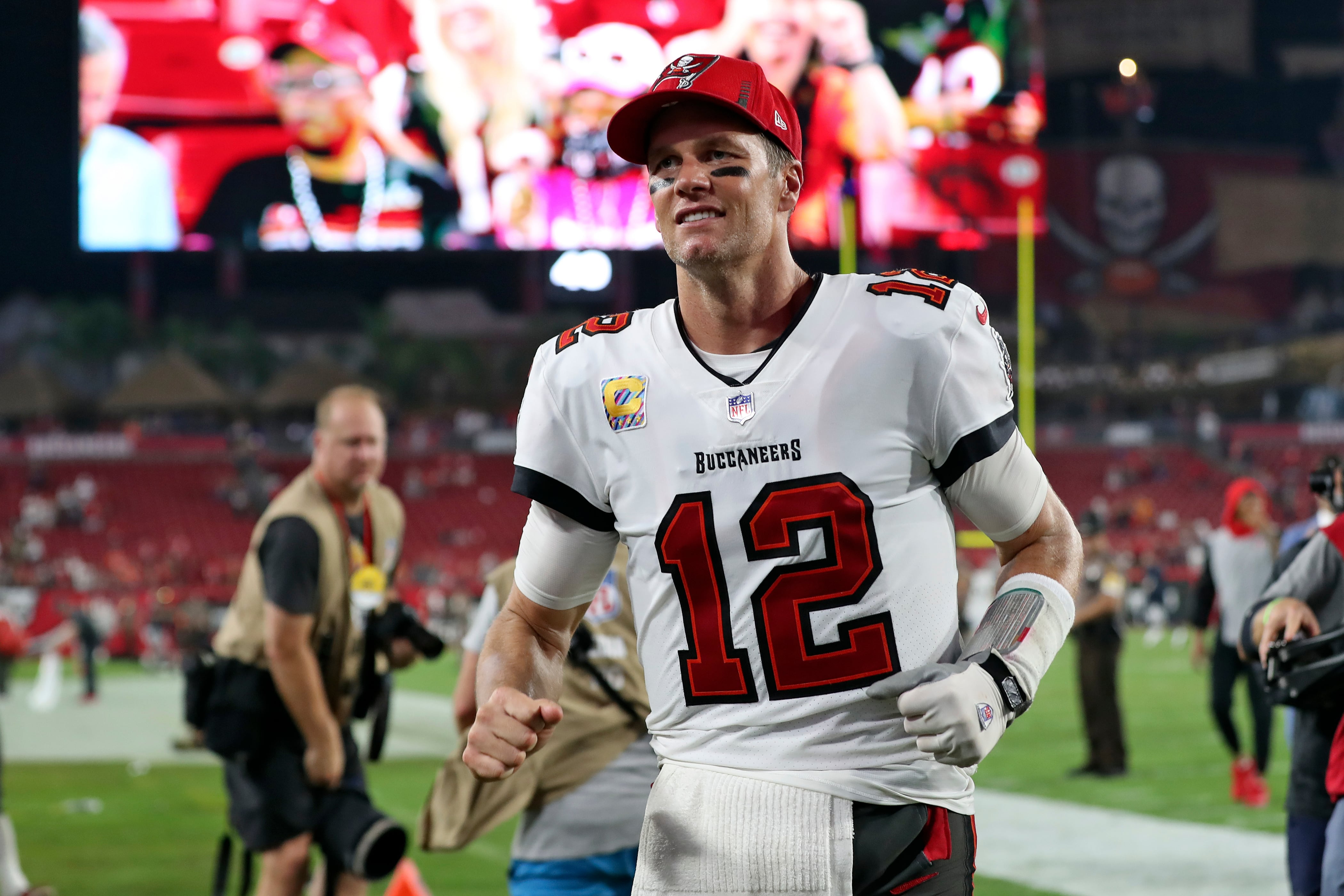 Tom Brady en un partido de los Tampa Bay Buccaneers.