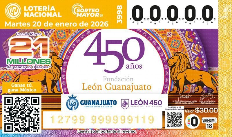 Lotería Nacional reconoce el papel de León como impulso de desarrollo en Guanajuato