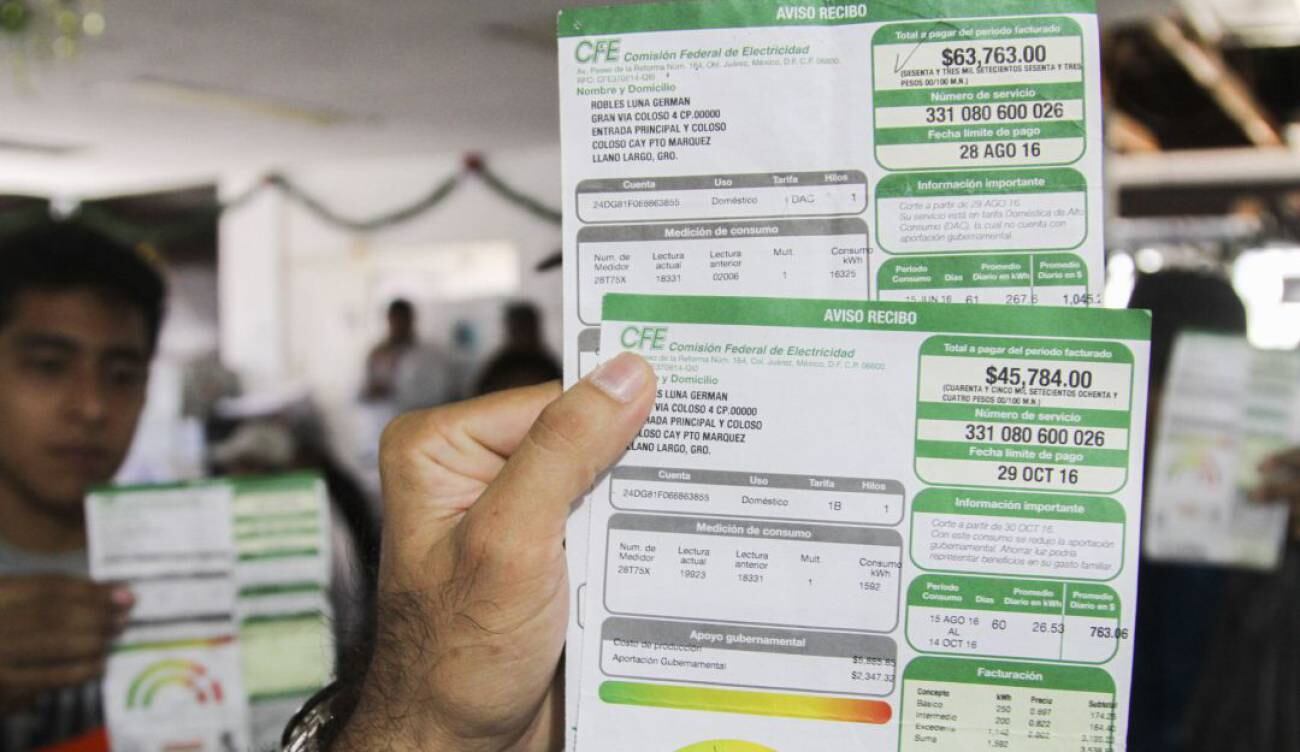 Recibo de luz CFE