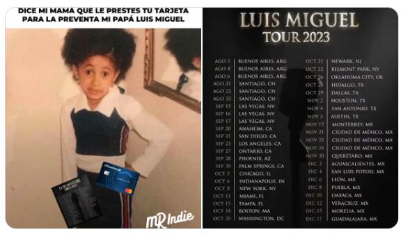 Memes del Luis Miguel Tour 2023