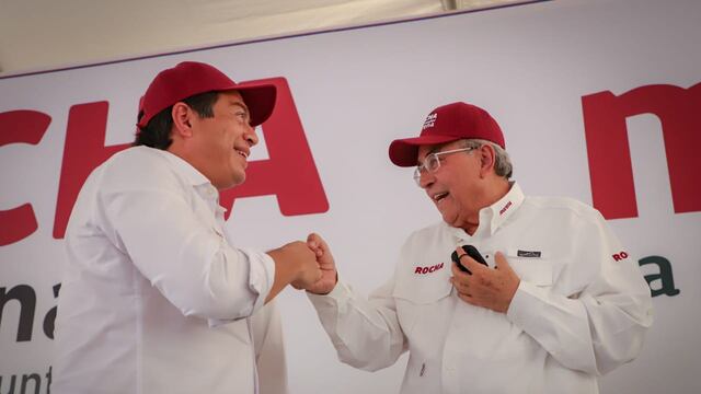 Mario Delgado y Rubén Rocha