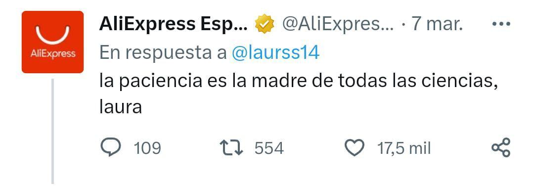 AliExpress entrega un pedido después de 6 años