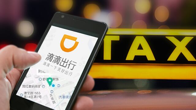 La aplicación de transporte bajo demanda de Didi Chuxing.