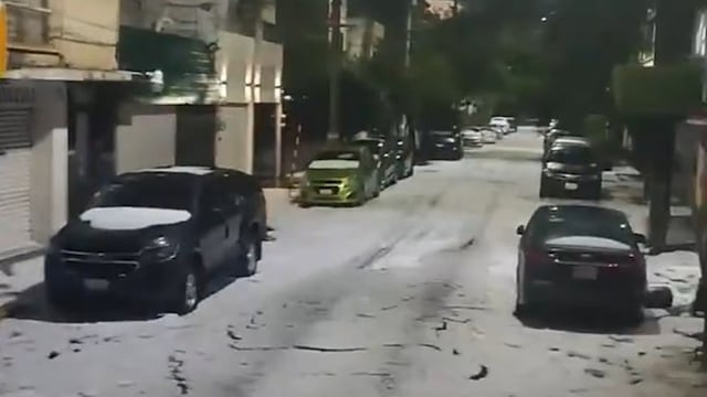 Tormenta severa con granizó afectó diversas zonas de la CDMX