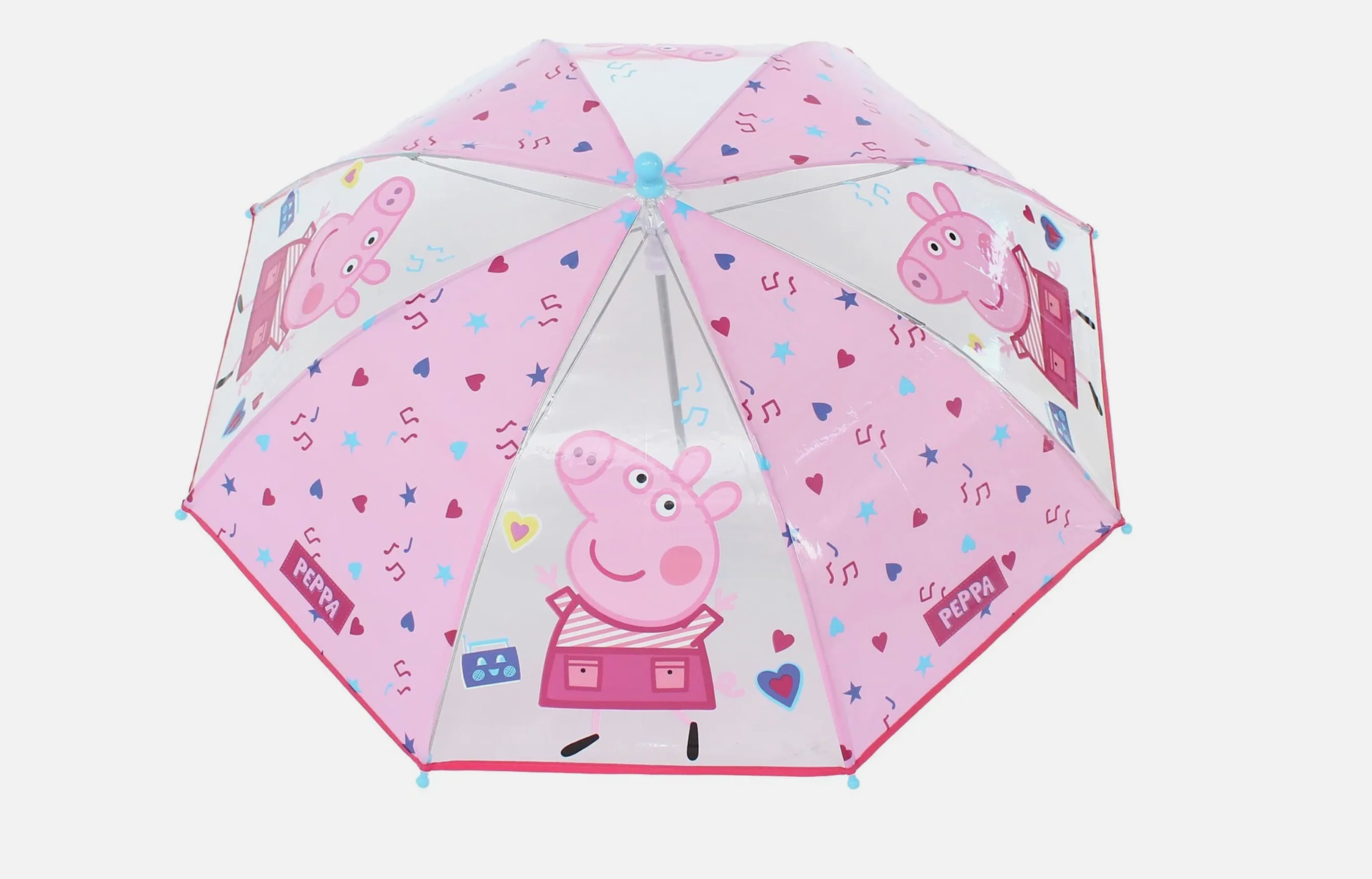 Sombrilla de Peppa Pig rosa