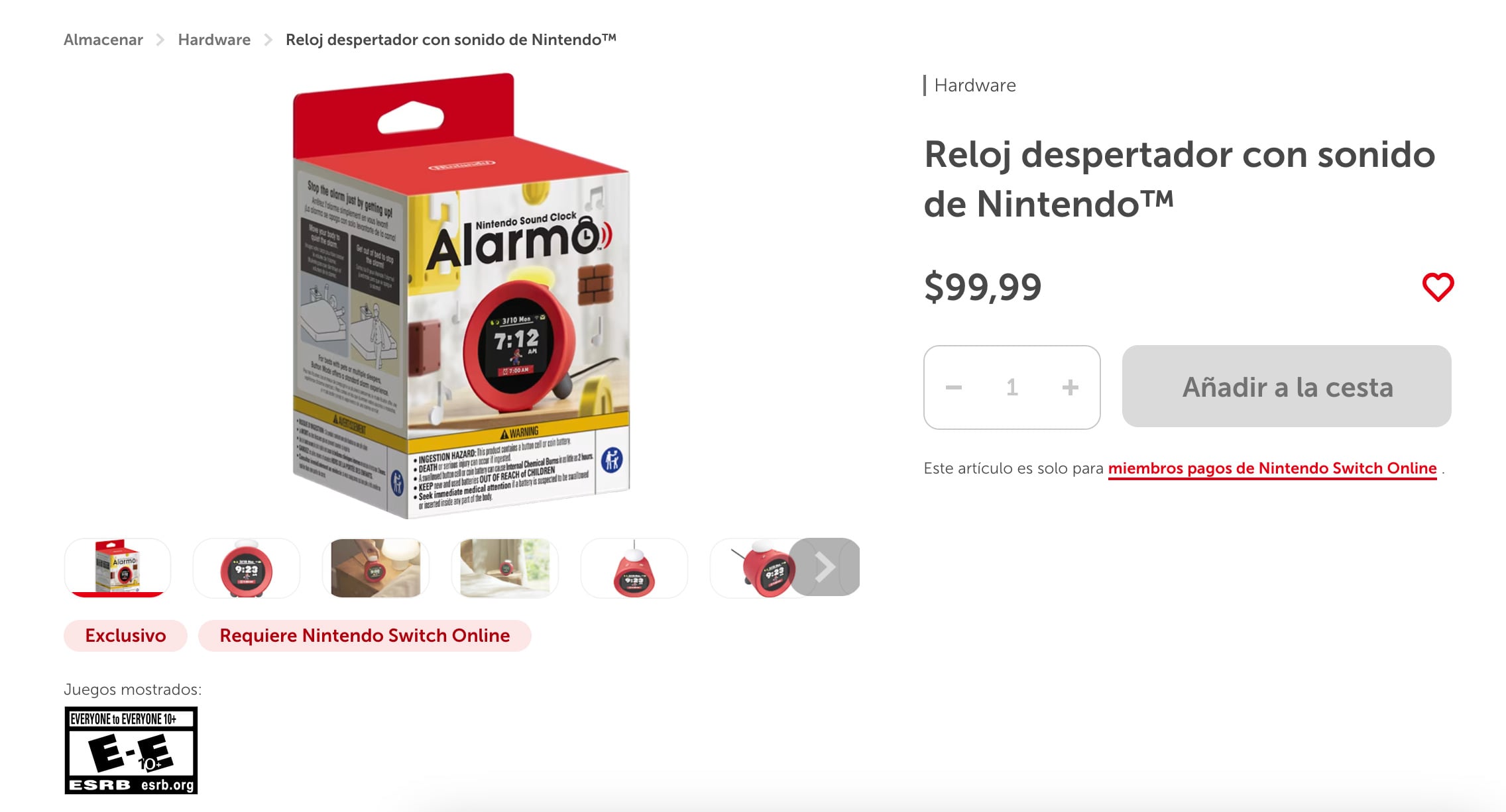 Alarmo de Nintendo es el nuevo reloj despertador