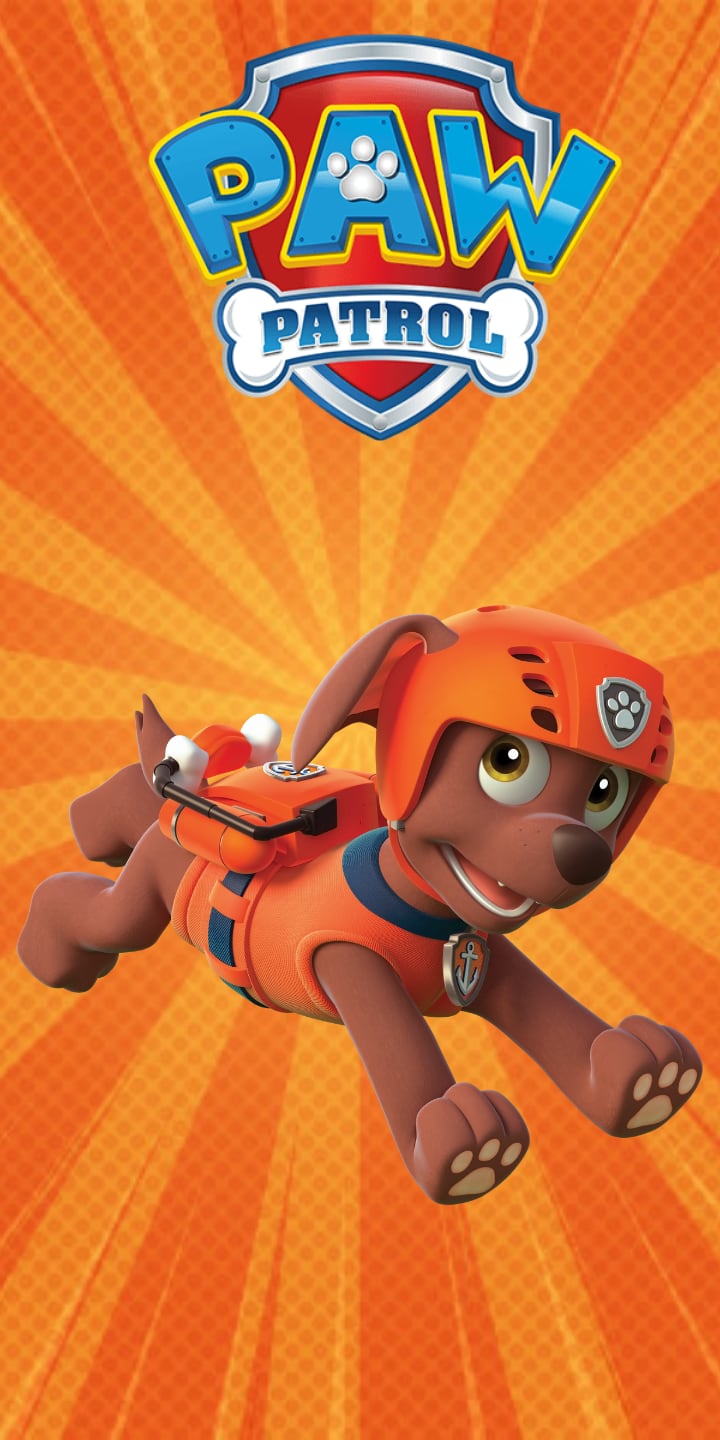 Fondo de pantalla Zuma de Paw Patrol en acción