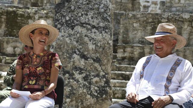 Claudia Sheinbaum, Presidenta de México, y Andrés Manuel López Obrador, ex Presidente de la nación