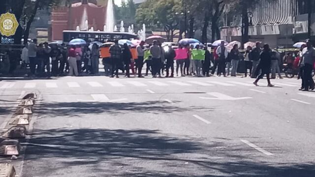 Bloqueo por clausura de Plaza Izazaga 89