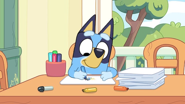 Dibujos de Bluey por el Día del Maestro