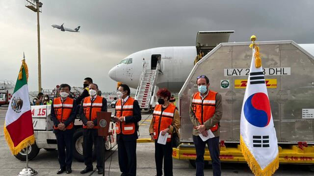 Llegan a México vacunas contra covid-19 donadas por Corea del Sur/SRE