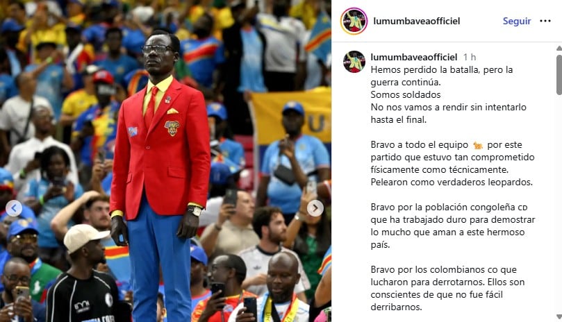 El mensaje de Lumumba Vea previo al partido del Congo contra Uzbekistán