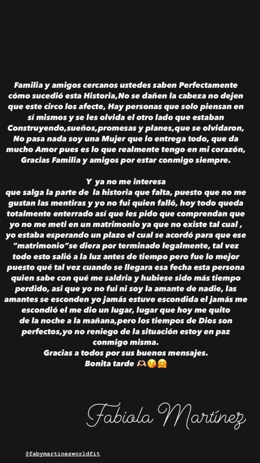 Historia de Fabiola Martínez