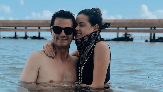 El expresidente Enrique Peña Nieto con su hija Nicole.