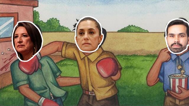 Xóchitl Gálvez, Claudia Sheinbaum y Jorge Álvarez Máynez