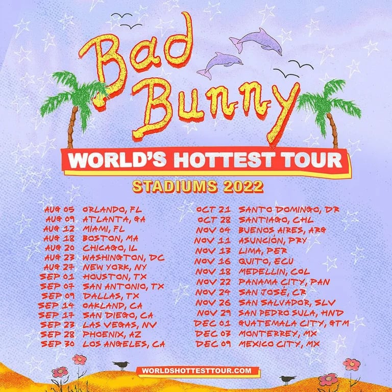 Bad Bunny anunció su nueva gira ‘World’s Hottest Tour’
