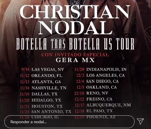 Gira de Christian Nodal