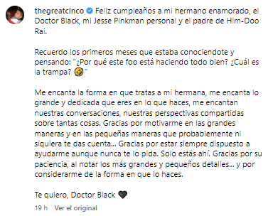 Johnny López, hermano de Chiquis Rivera, muestra su afinidad con Emilio Sánchez.