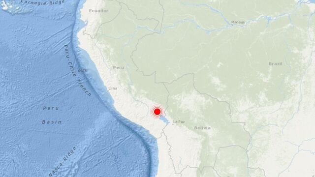 Epicentro sismo en Perú