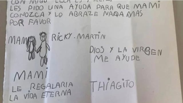 Niño gasta ahorros para que su mamá enferma conozca a Ricky Martin