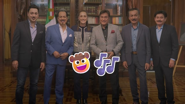 Claudia Sheinbaum recibe a Los Tigres del Norte en Palacio Nacional