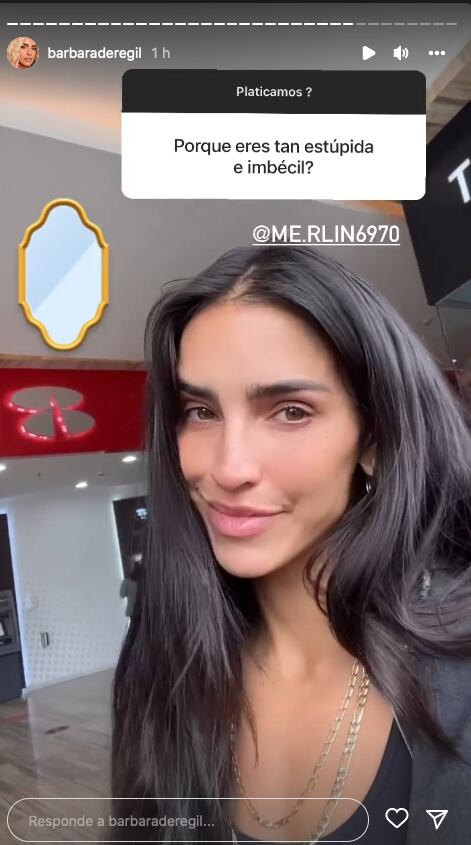 Bárbara de Regil responde a hater
