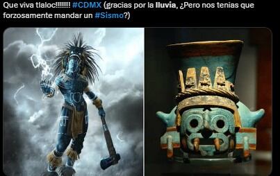 MEMES SISMO Y LLUVIA EN CDMX