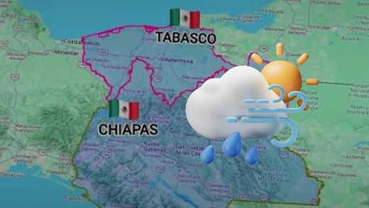 Chiapas y Tabasco bajo alerta: frente frío traerá lluvias torrenciales