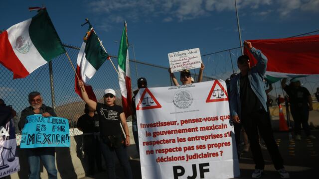 Protesta de trabajadores del Poder Judicial